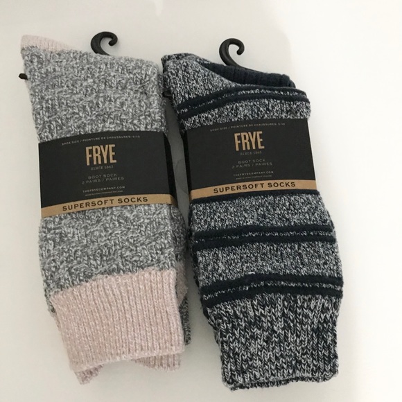 NWT (2) Frye Women’s Boot Socks